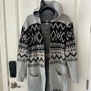 Minkee 16 Hooded Long Knit Sweater